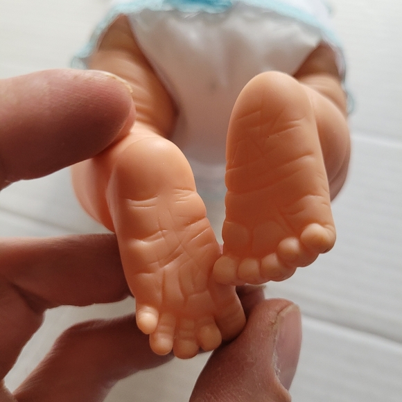 Vintage 1988 Raffoler Neborn Baby White Boy Doll 54592 With Accessories - Picture 12 of 14